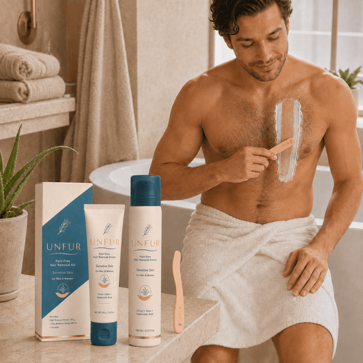UNFUR 2-in-1 Men's Gentle Hair Removal Kit