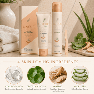 UNFUR 2-in-1 Gentle Hair Removal Kit