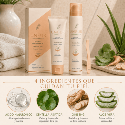 Kit de Depilación Suave 2 en 1 UNFUR