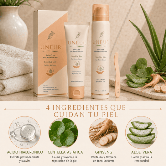 Kit de Depilación Suave 2 en 1 UNFUR
