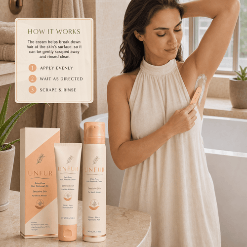 UNFUR 2-in-1 Gentle Hair Removal Kit